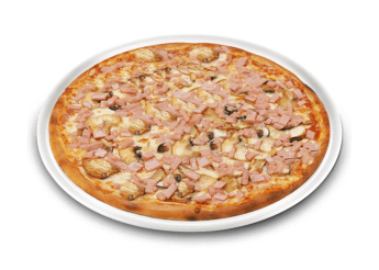 Cr�me fra�che, fromage, fromage St Mor�t, cordon bleu, lardons, oignons rouges.  