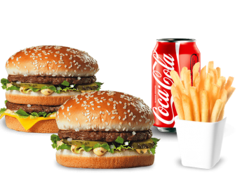 Cheese + Big Mac 
+ Frites 
+ 1 Boisson 33cl au choix.